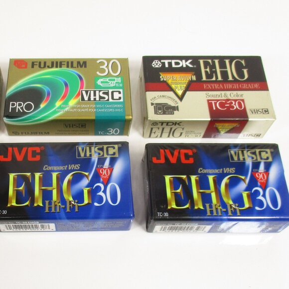 6 VHS-C TC-30 Camcorder Blank Video Cassette Tapes NEW SEALED - Picture 2 of 8